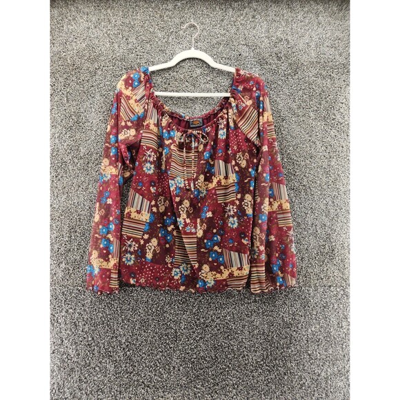 Route 66 Womens Medium Multicolor Floral Blouse 8.6615 - Picture 1 of 5